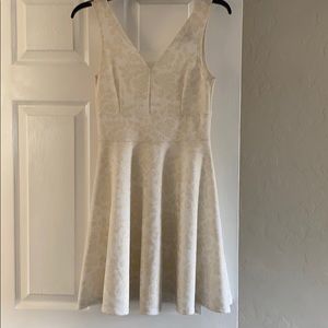 V neck front and back mini dress